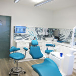 Zahnarztraum blau weiß